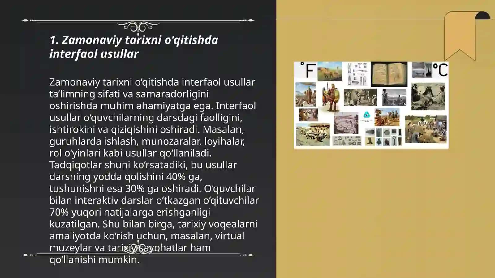 Zamonaviy tarix darslariga bo’lgan ilmiy-metodik va didaktik talanları 3