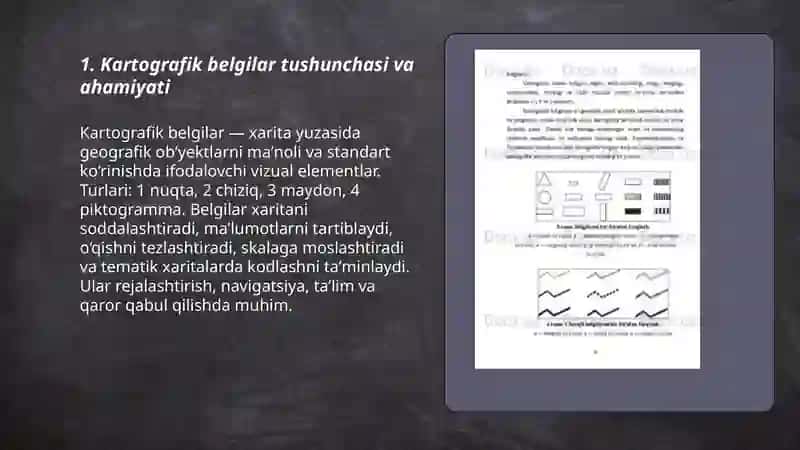 Kartografik belgilar va ularni qurish usillari 3