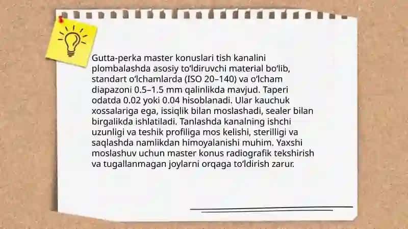 Gutta-perka master konuslari 3