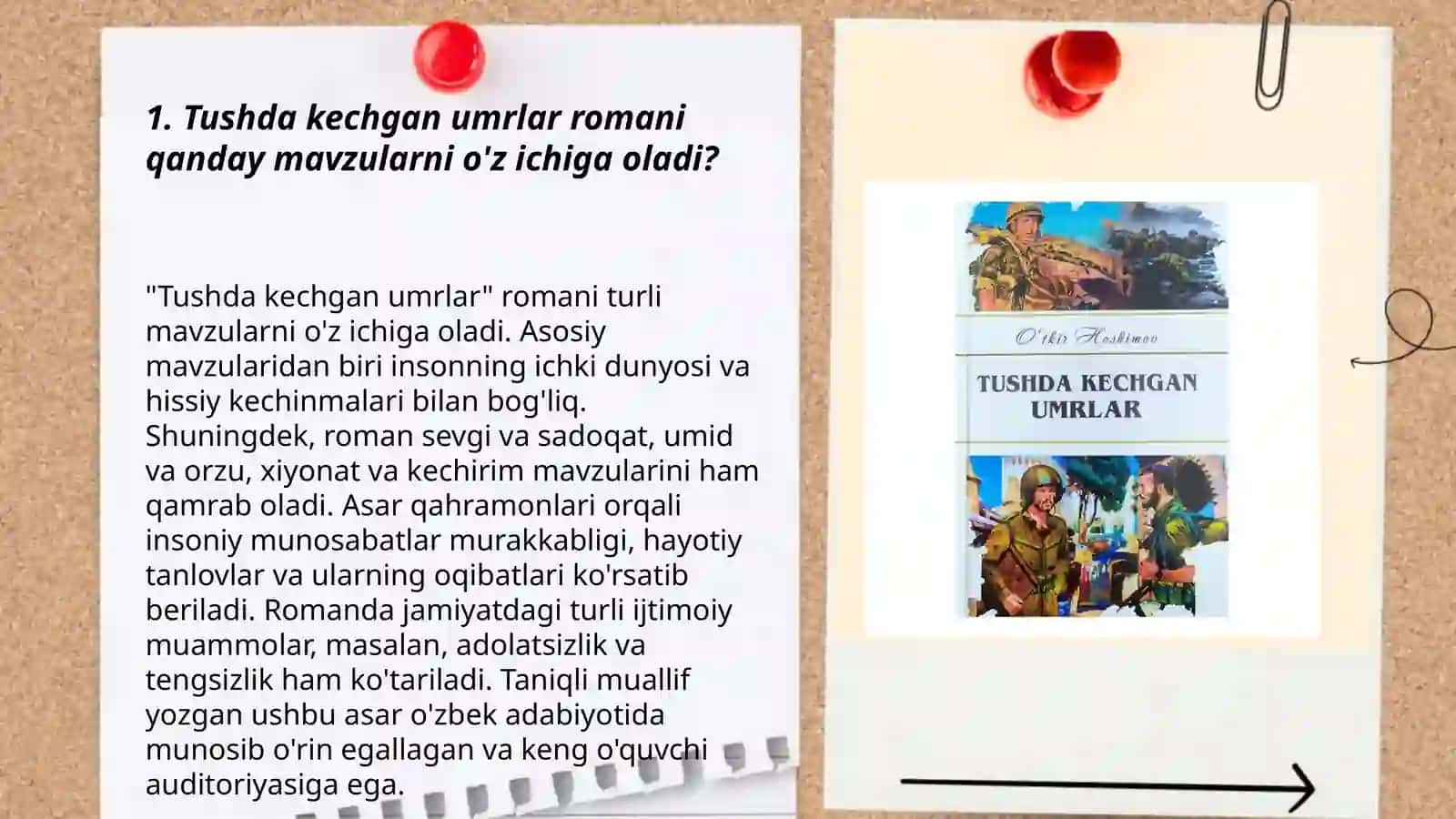 Tushda kechgan umrlar romani 3