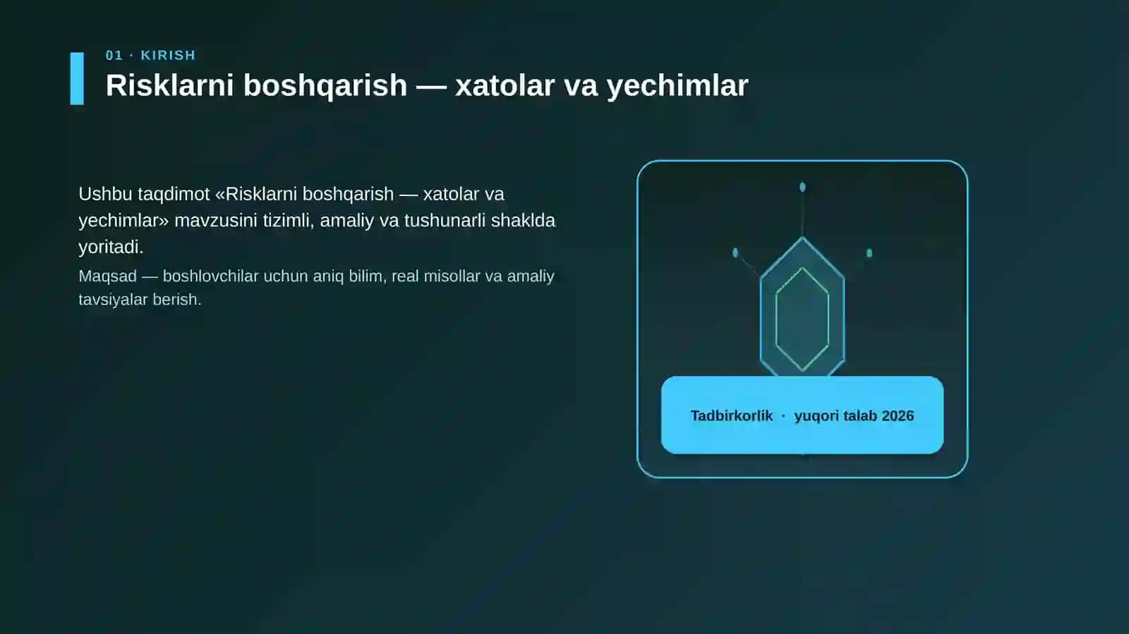 Risklarni boshqarish — xatolar va yechimlar 3