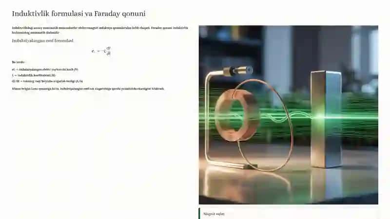 Induktivlik: Elektrotexnikaning Asosiy Tushunchasi 3