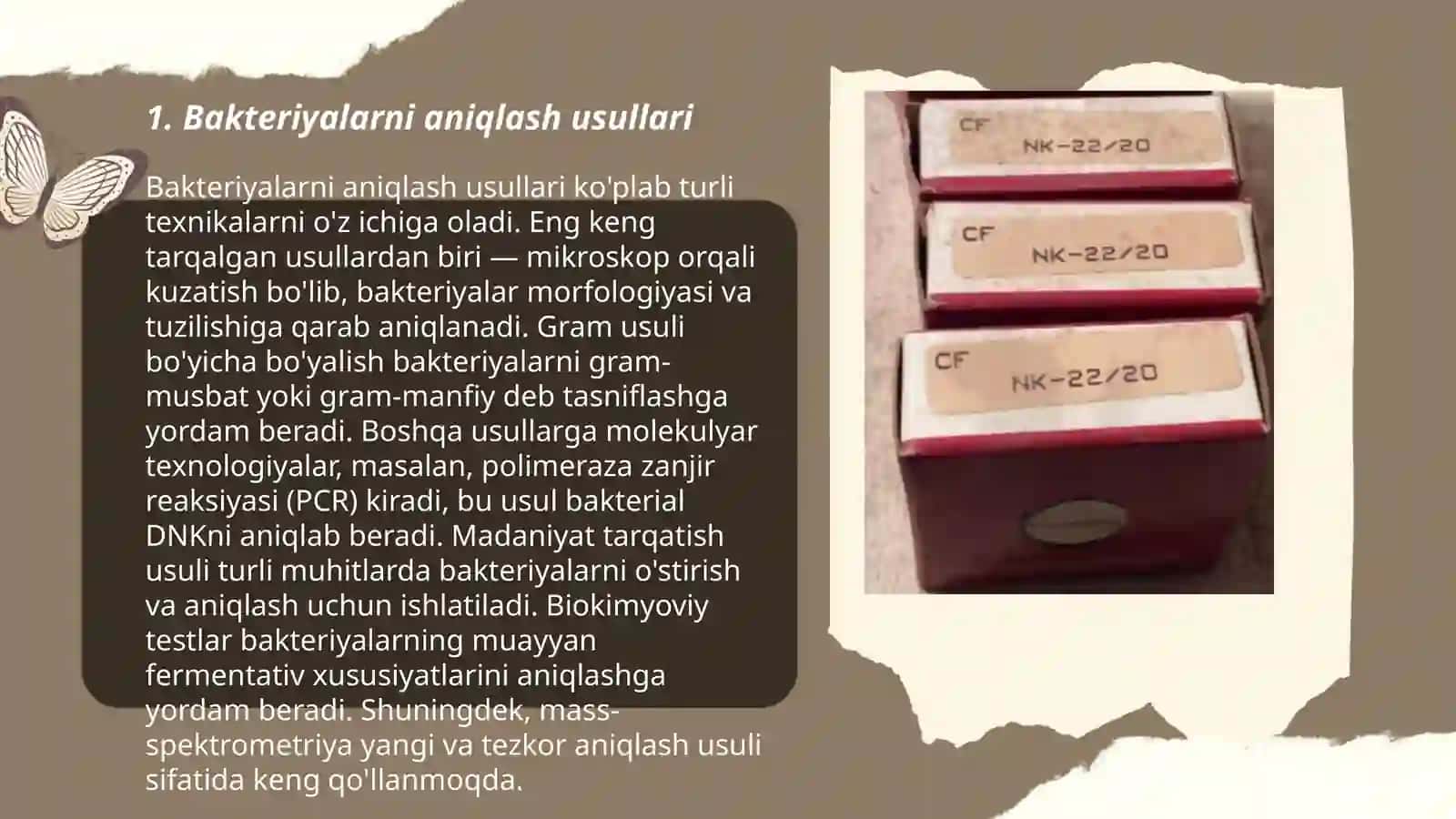 Bakteriyalarni "Berji" aniqlagichi 3