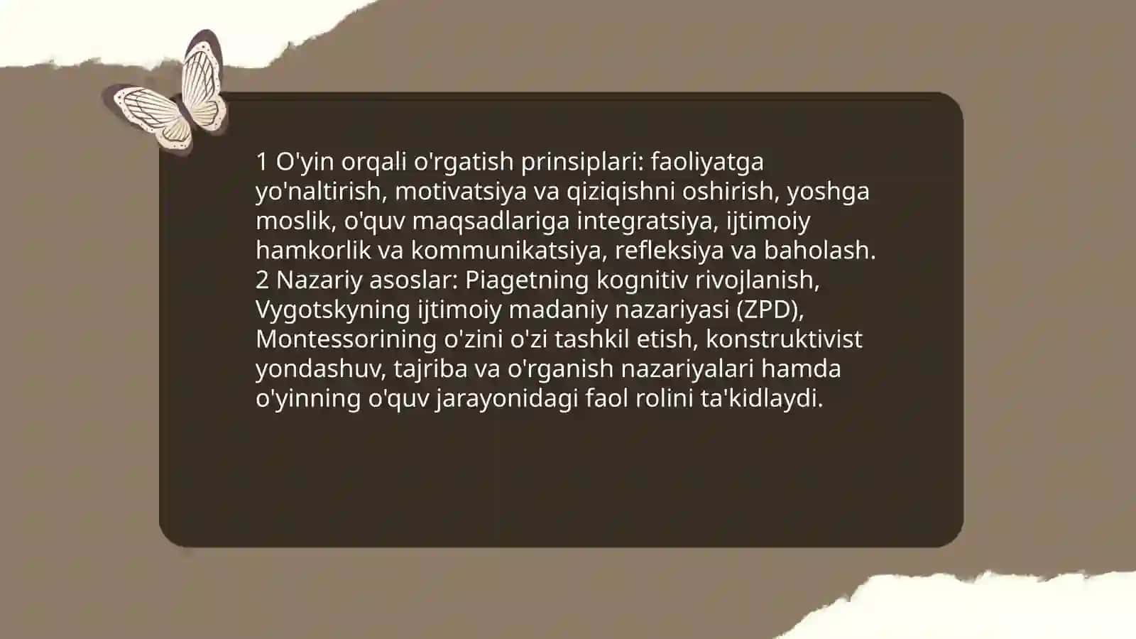 O'yin orqali o'rgatish usullari 3