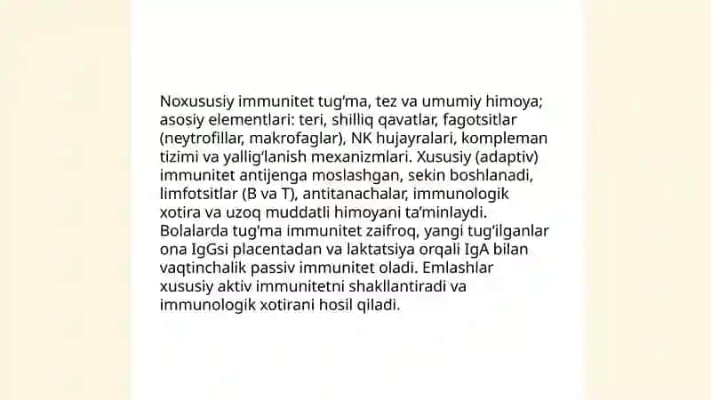 Immunitetning turlari 3