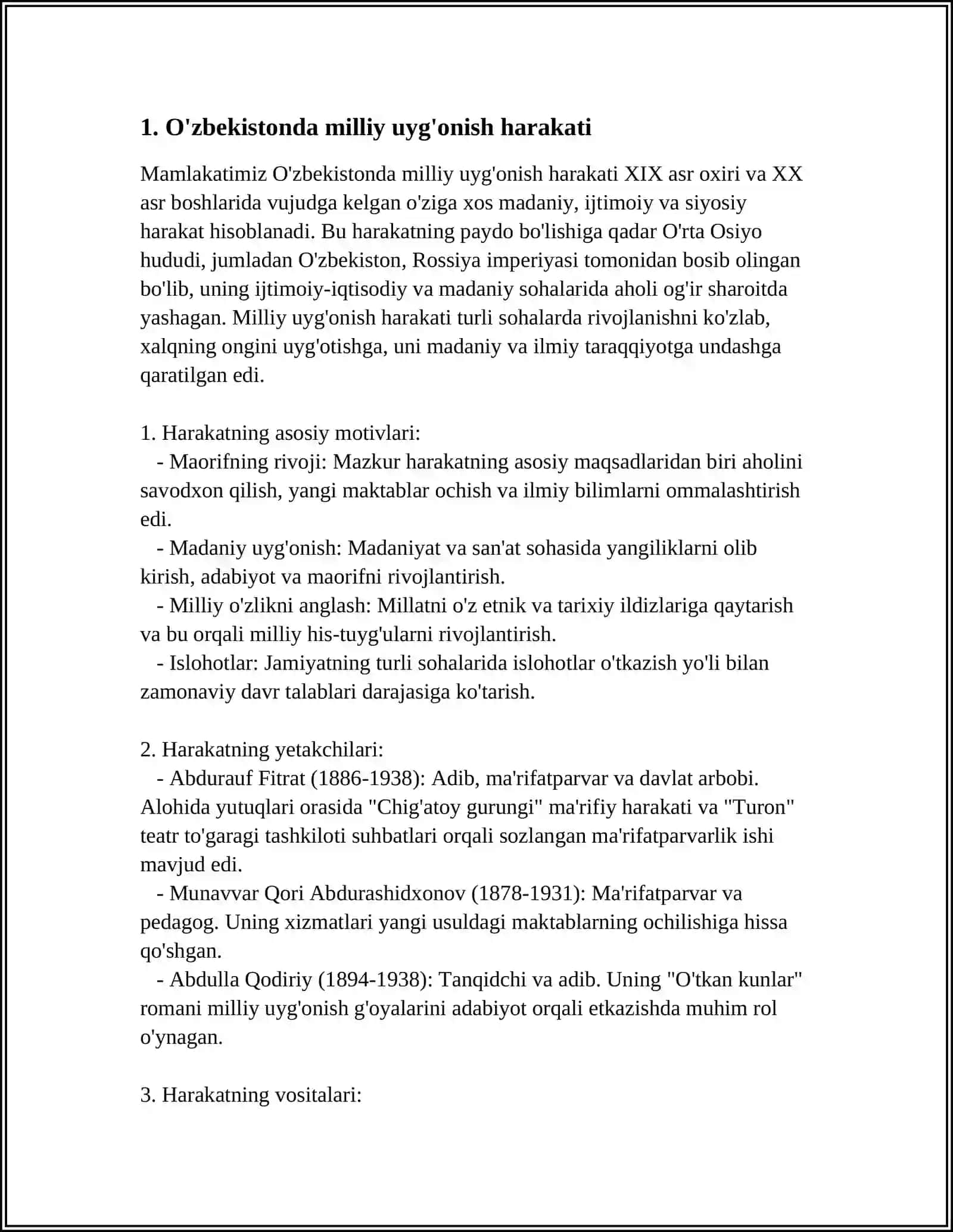 MUSTAQILLIKKA ERISHISH ARAFASIDA O'ZBEKISTONDAGI IJTIMOIY-SIYOSIY JARAYONLAR 3