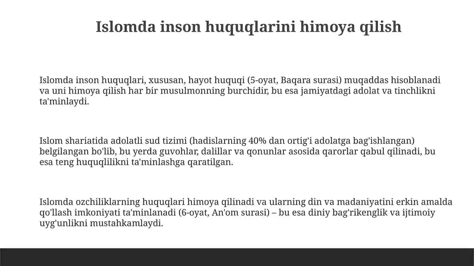 Islomda inson huquqlarini himoya qilish 3