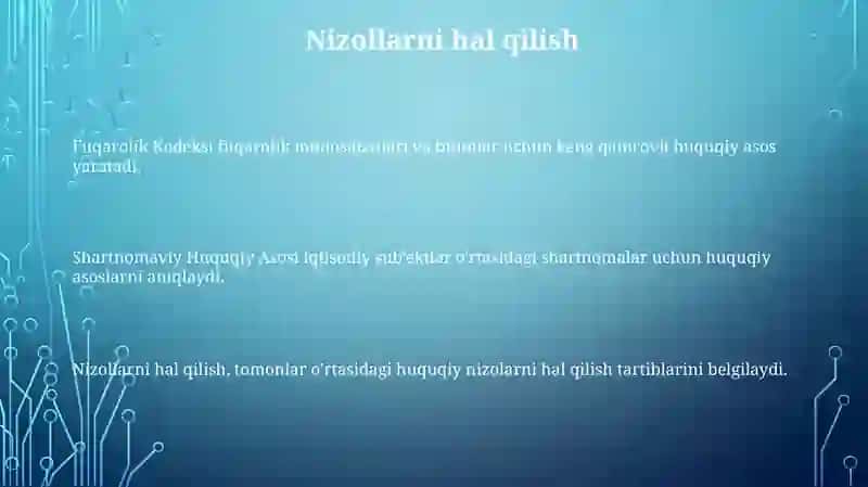 O'zbekiston Respublikasi Fuqarolik Kodeksi 3