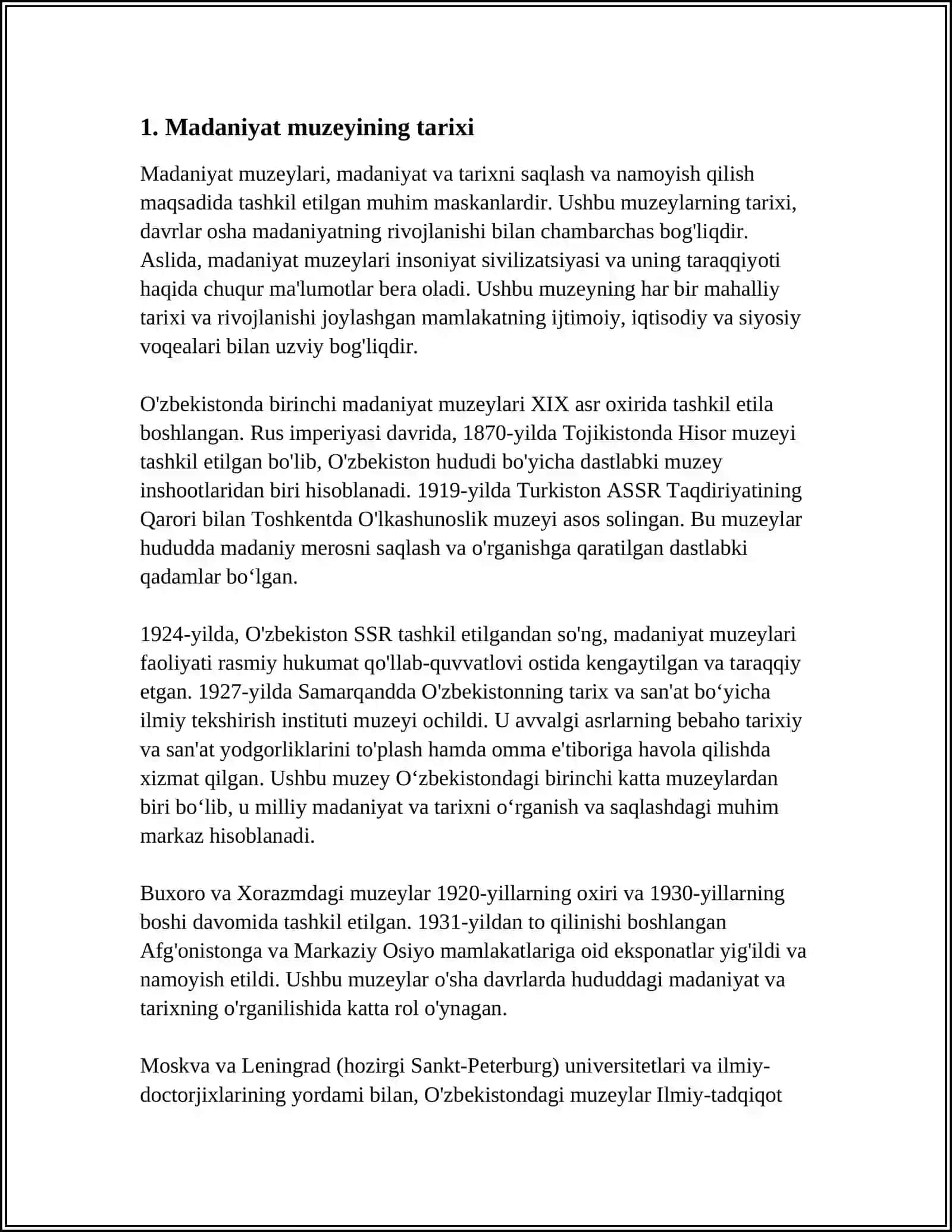 MADANIYAT MUZEYIGA SAYOHAT 3