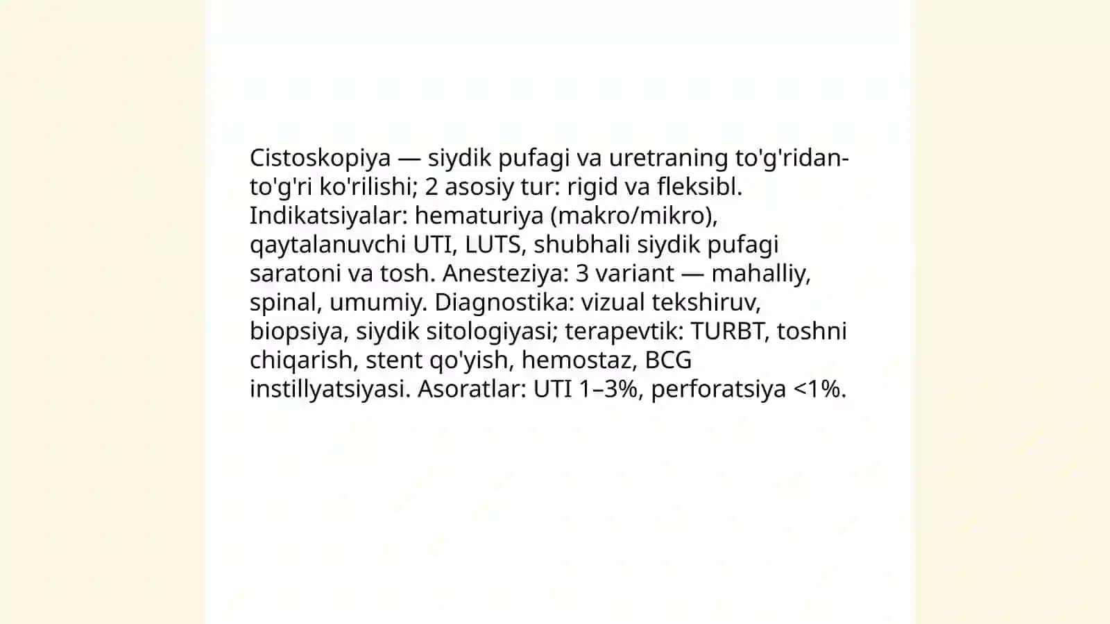 Endoskopik urologiya. Buyrak transplantologiyasi 3