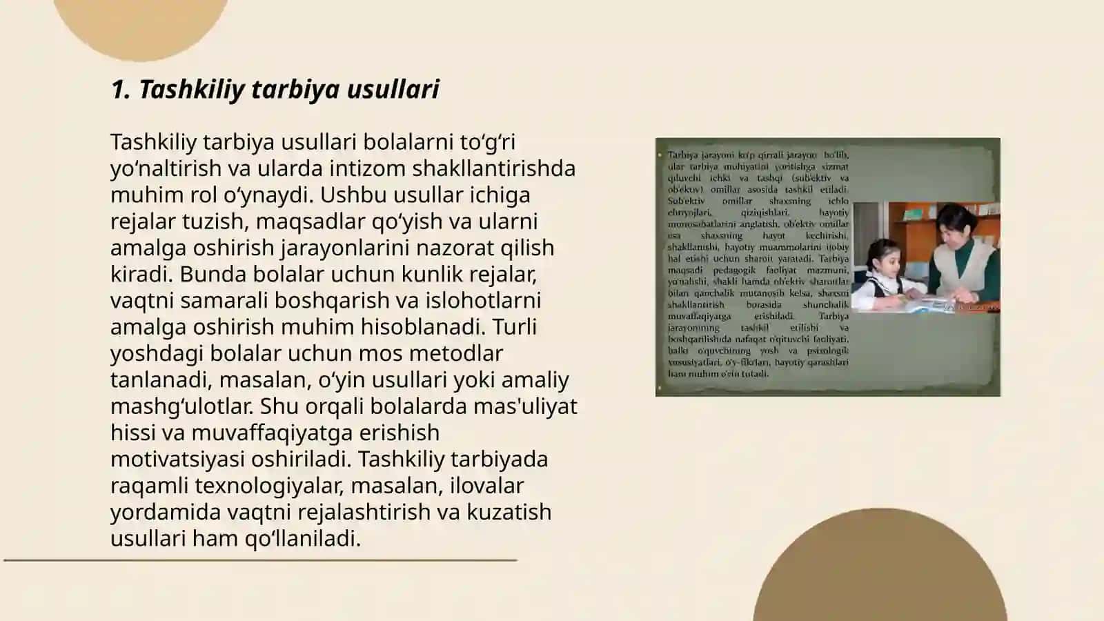 Oilada tarbiya metodi 3
