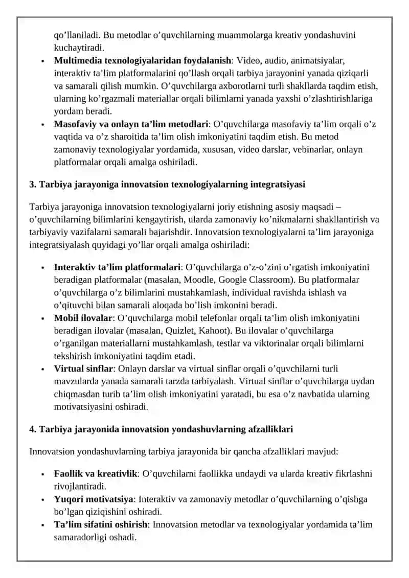 Tarbiya jarayoniga innovatsion yondashuv 3