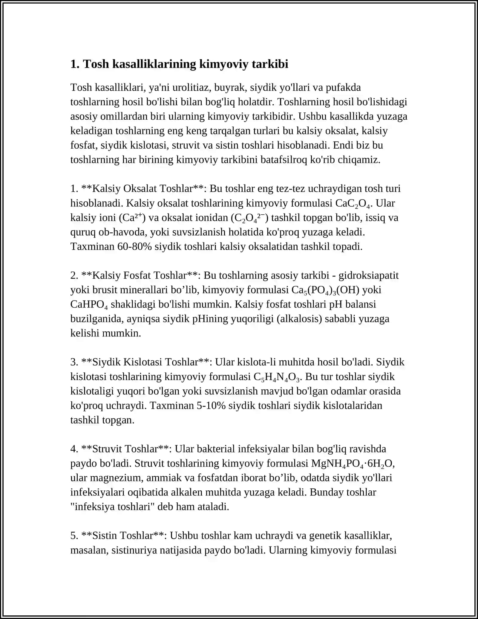 TOSH KASALLIKLARINING KIMYOVIY XOSSALARI 3