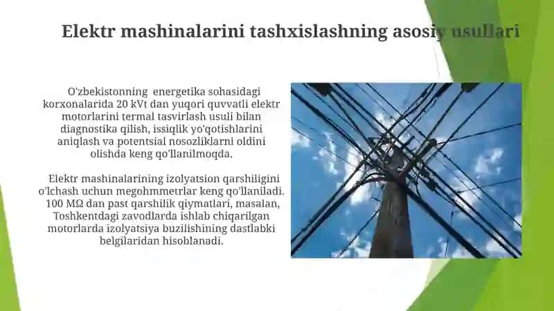 Elektr mashinalari diagnostikasi va monitoringi 3