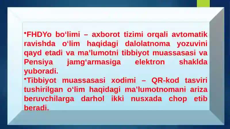 O‘LIMNI QAYD ETISH 3