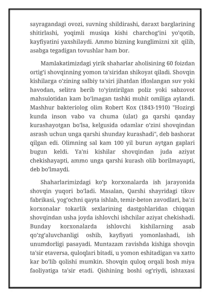 Shovqinning inson organizmiga ta'siri 3