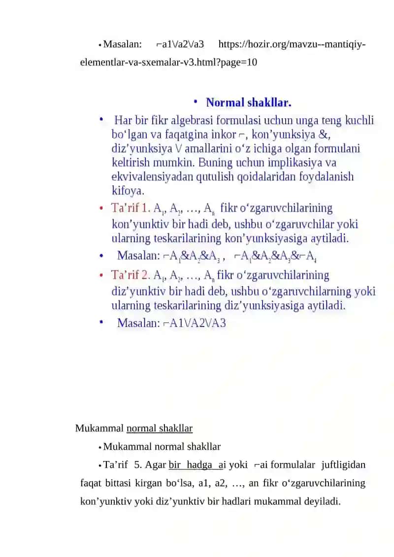 Mukammal normal shakllar 3