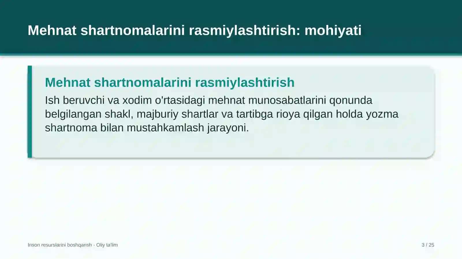 soliq organlarida mehnat shartnomalarini rasmiylashtirish 3159 3