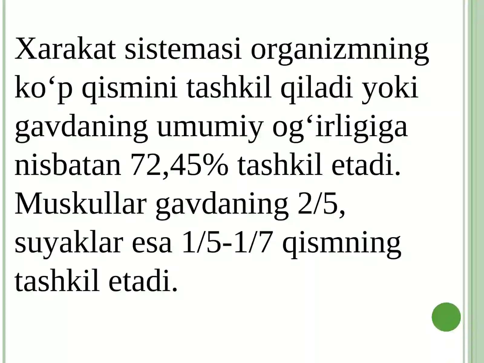 TAYANCH – HARAKAT A’ZOLARI SISTEMASI 3