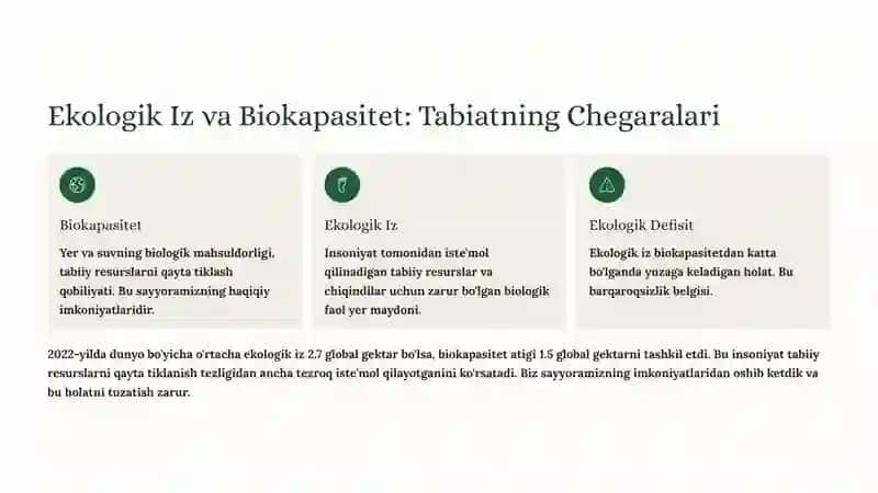 Inson Faoliyatining Global Ekologik Izlari 3
