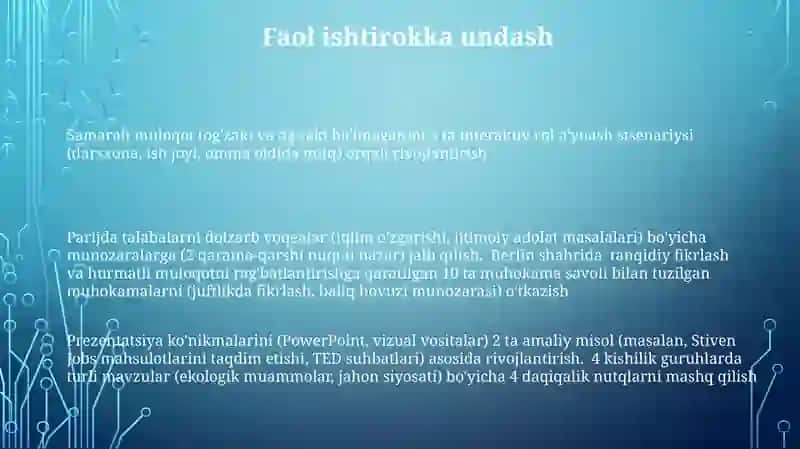 Nutqning tovush madaniyatini tarbiyalash mavzusida dars ishlanma yaratish 3