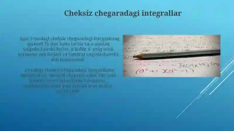Ikkinchi tur xosmas integrallar 3