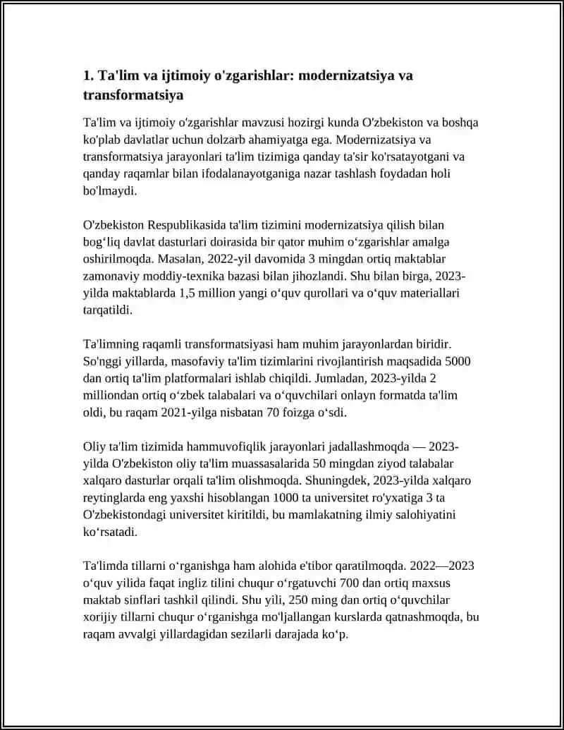 IJTIMOIY JAROYONLAR VA TALIM 3