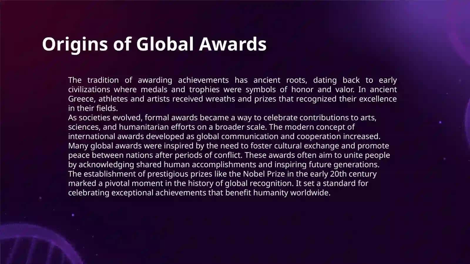 INTERNATIONAL AND NATIONAL AWARDS 3