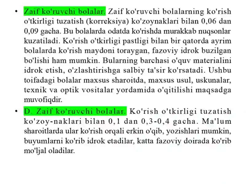 KO’RISHDA NUQSONI BOR BOLALAR 3