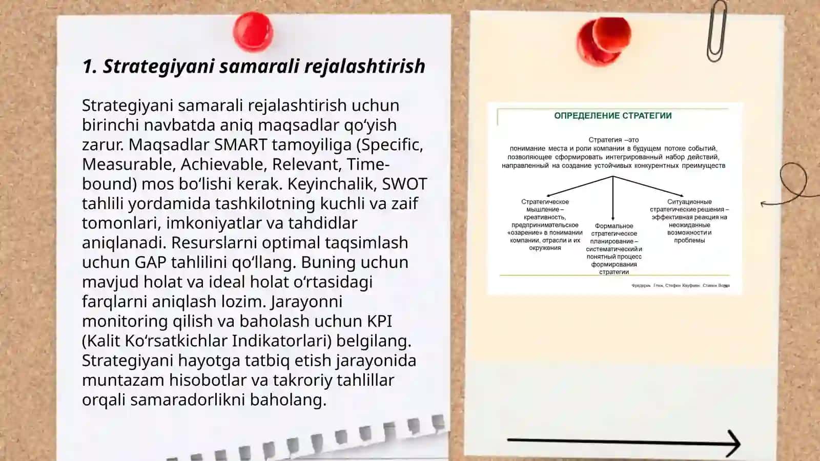 Strategiyani amalga oshirish va nazorat etish 3