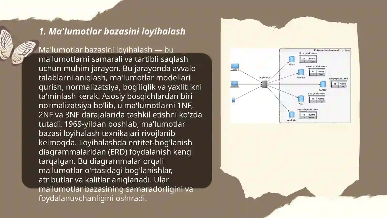 Ma'lumotlar bazasini loyihalash 3