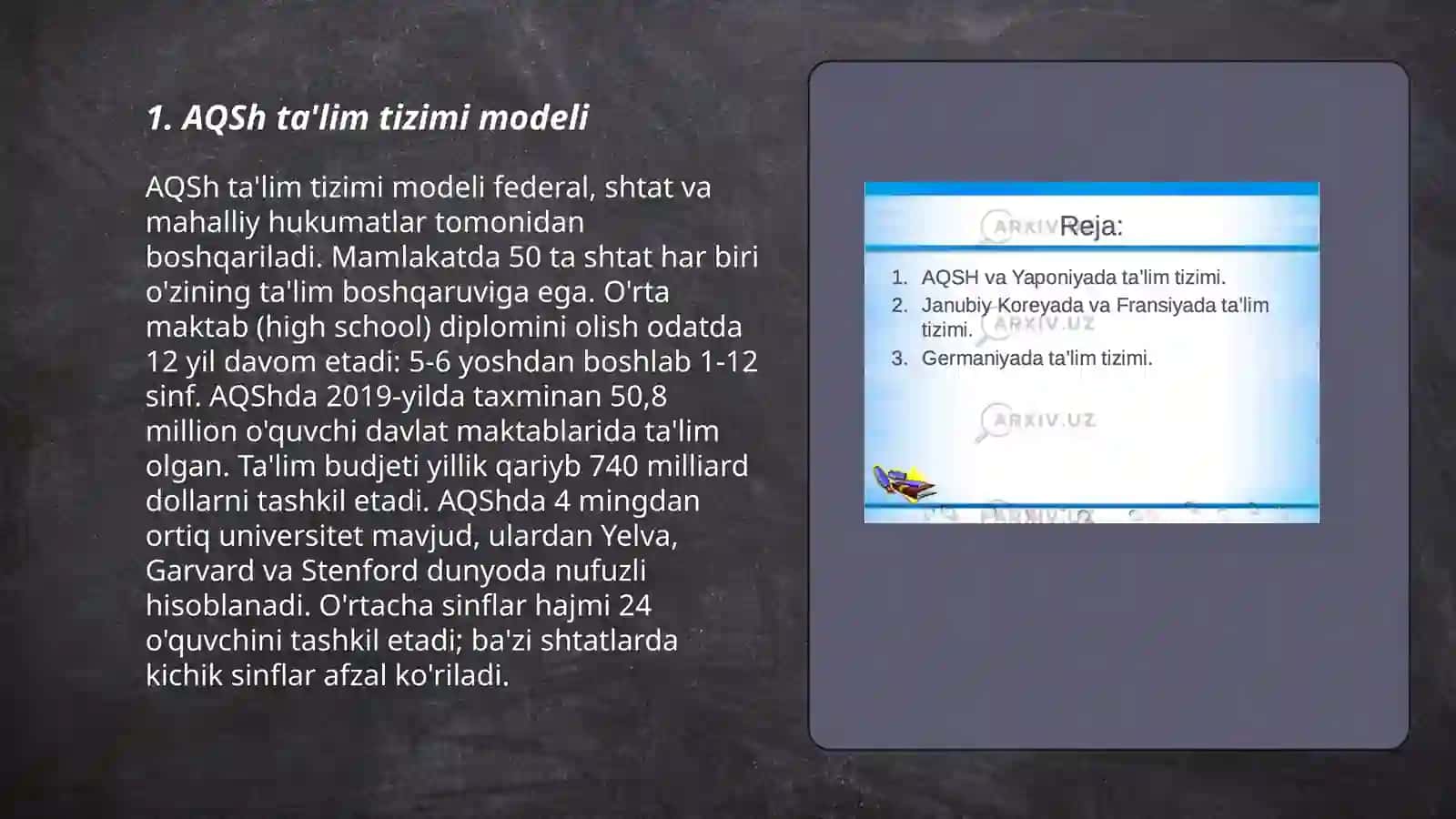 AQSh ta'lim tizimi modeli 3