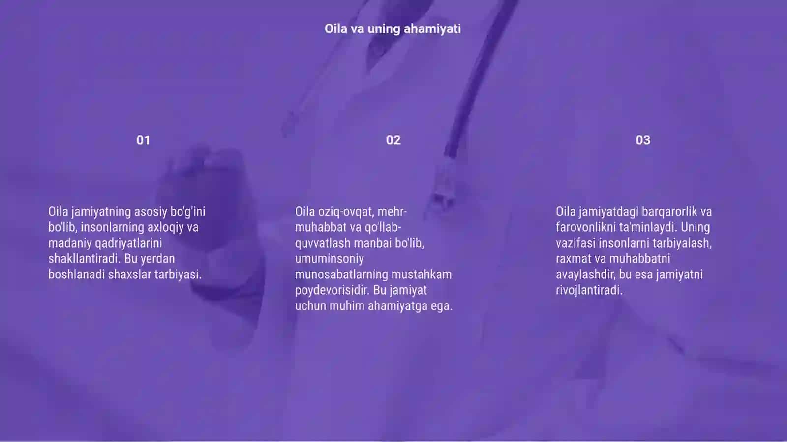 Oila jamiyatning asosiy bo'g'ini 3