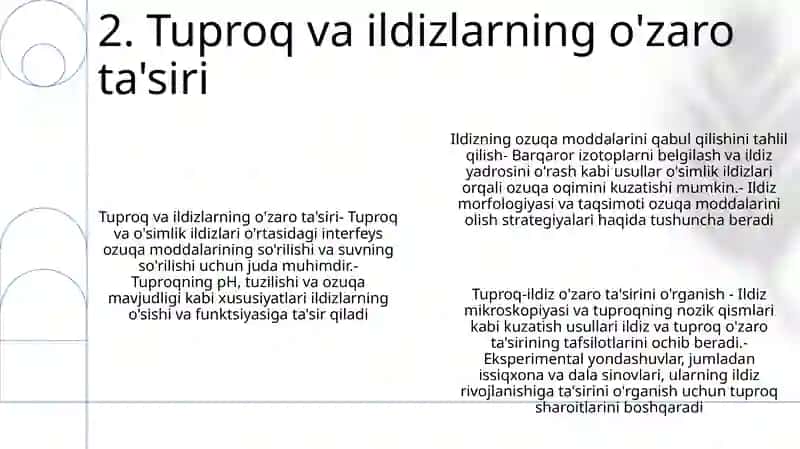 O‘Simliklarning Ildizdan Oziqlanishini Tahlil Qilish 3
