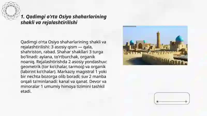 Qadimgi oʻrta Osiyo shaharsozlik 3