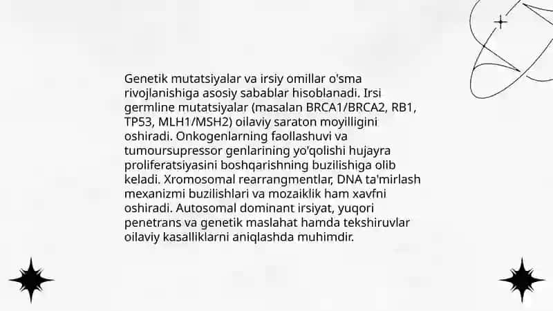 Genetik mutatsiyalar va irsiy omillar 3