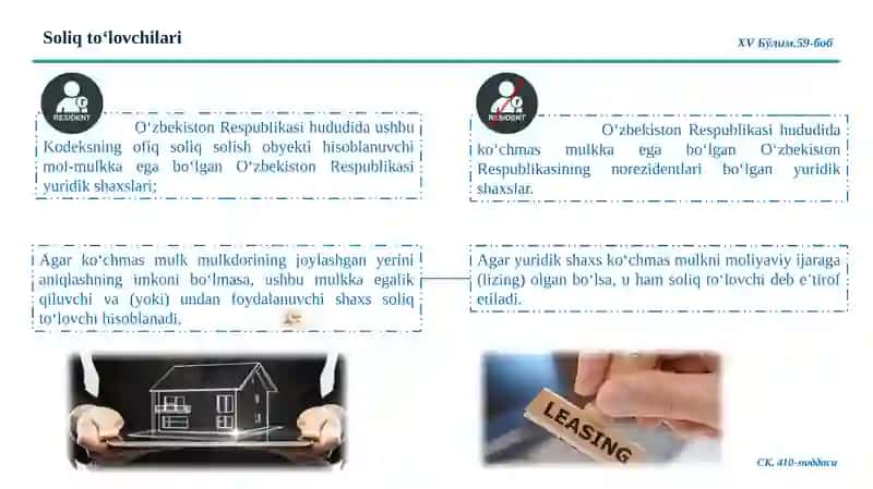 YURIDIK SHAXSLARDAN UNDIRILADIGAN MOL-MULK SOLIG'I 3