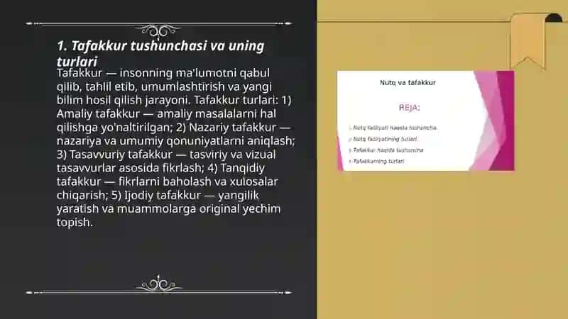 Tafakkur, nutq va intellekt 3