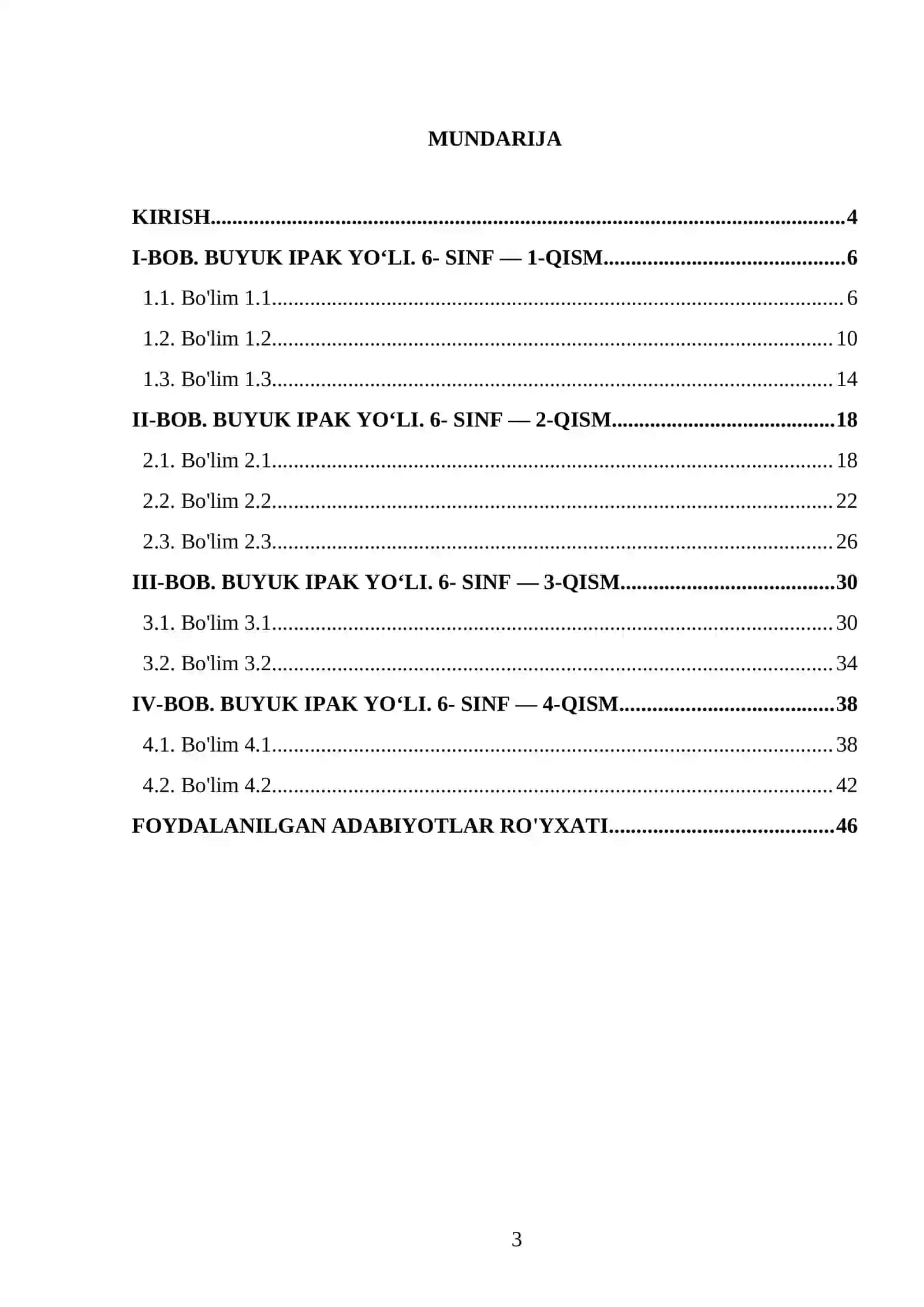 BUYUK IPAK YO‘LI. 6- SINF 3