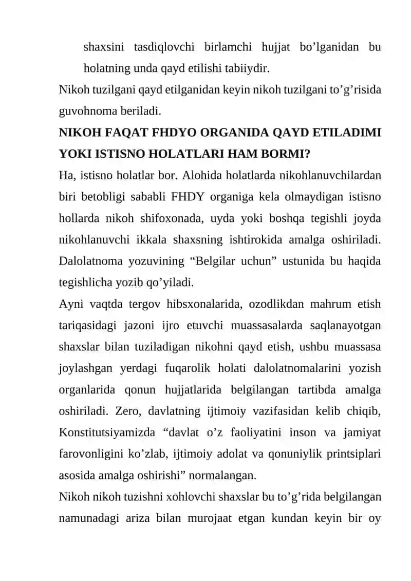 Nikoh Tuzishni Qayd Etish 3