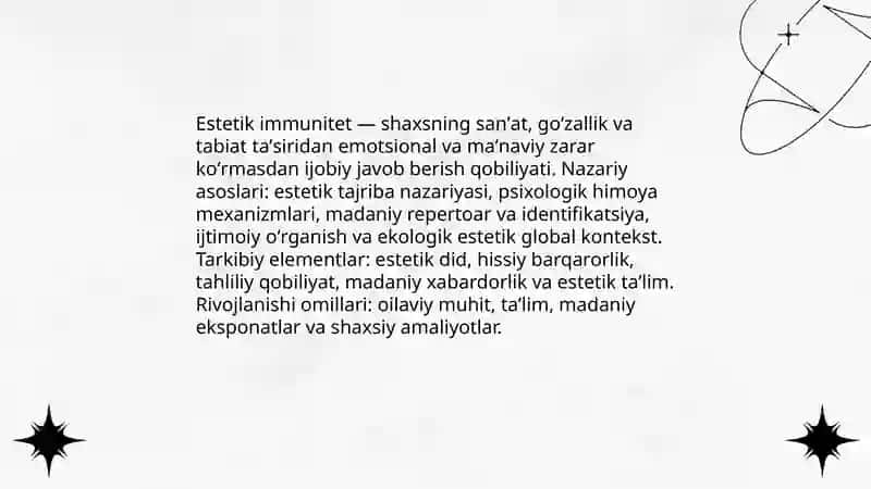 Estetik immunitet 3