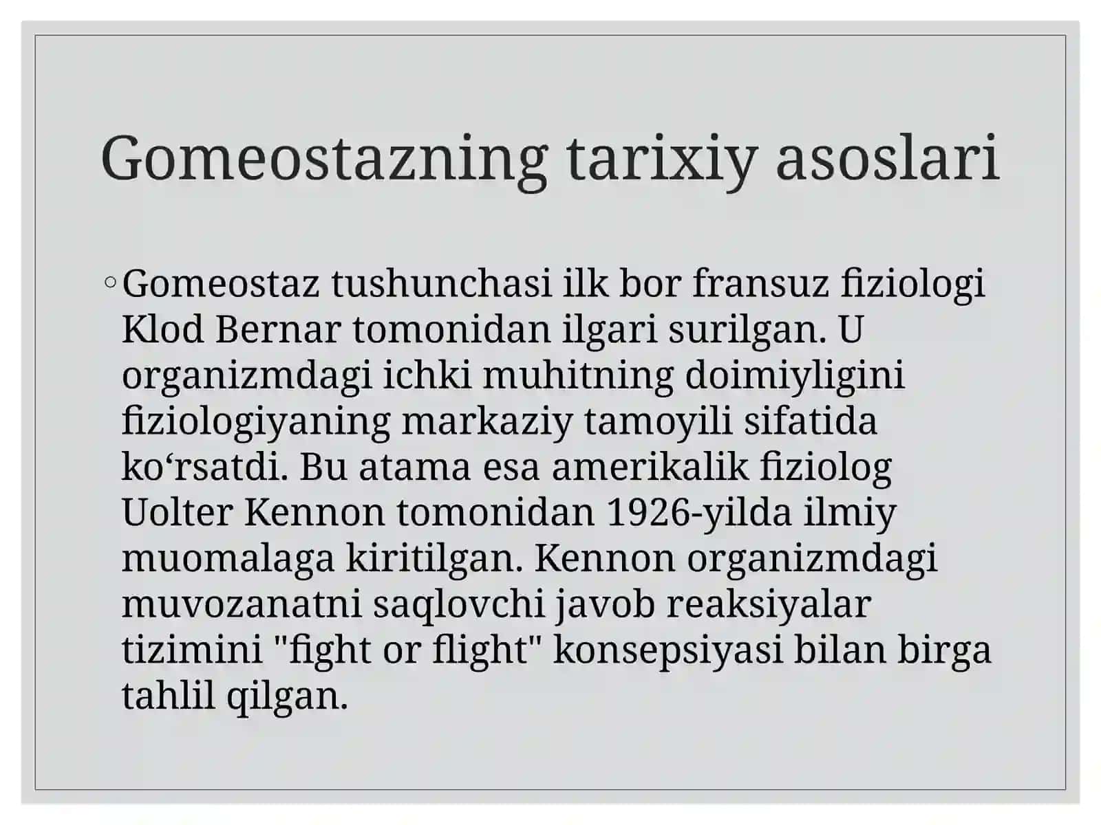 GOMEOSTAZ VA UNING AHAMIYAT 3