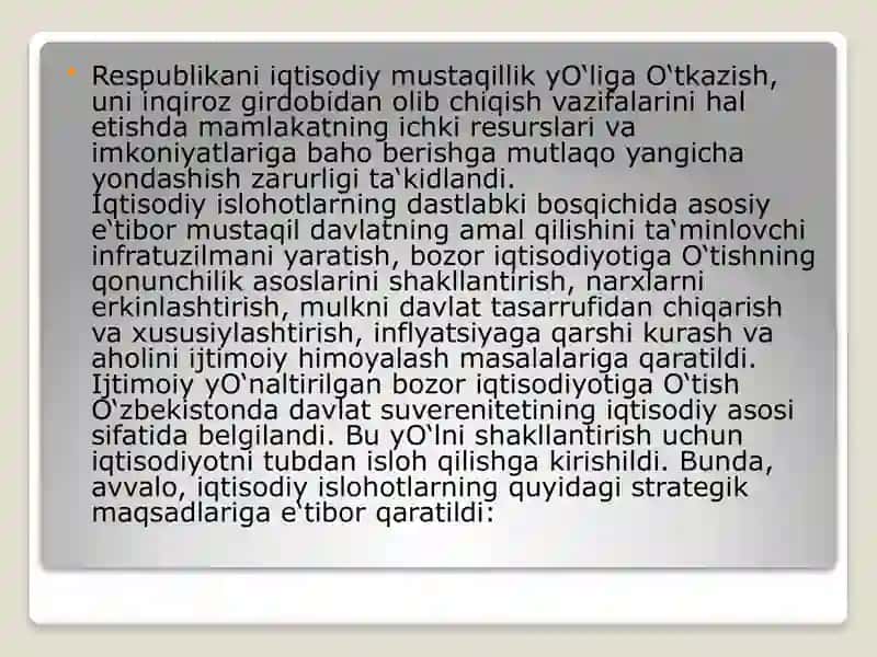 Iqtisodiyotdagi muhim tarkibiy o‘zgarishlarning amalga oshirilishi va sanoatning rivojlanishi 3