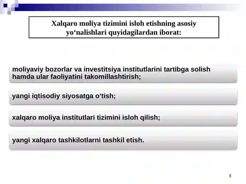 Xalqaro moliya tizimi 3