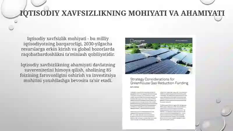 Iqtisodiy xavfsizlikni ta'minlashda davlatning asosiy vazifalari 3