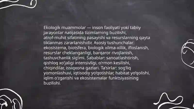 Ekologik muammolar 3