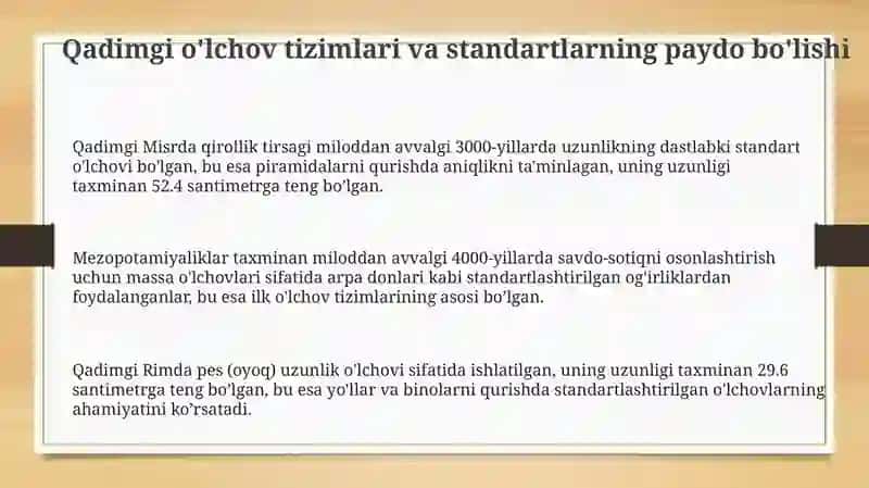 Metrologiyafanining tarixi va rivojlanishi 3