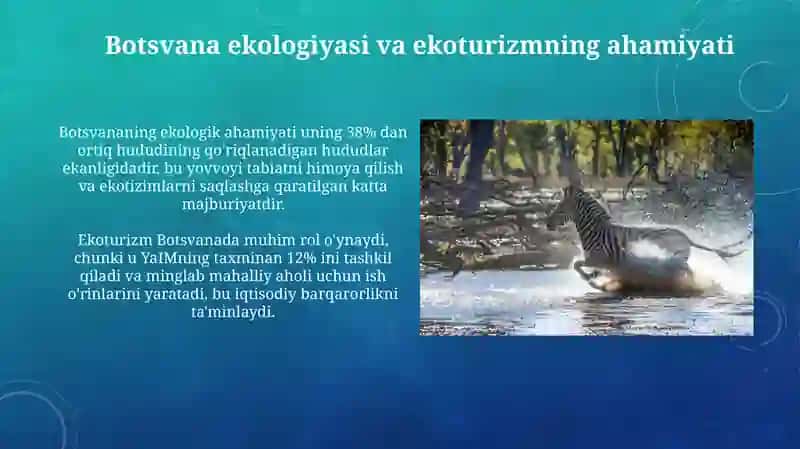 Botsvana ekologiyasivaekoturizmi 3