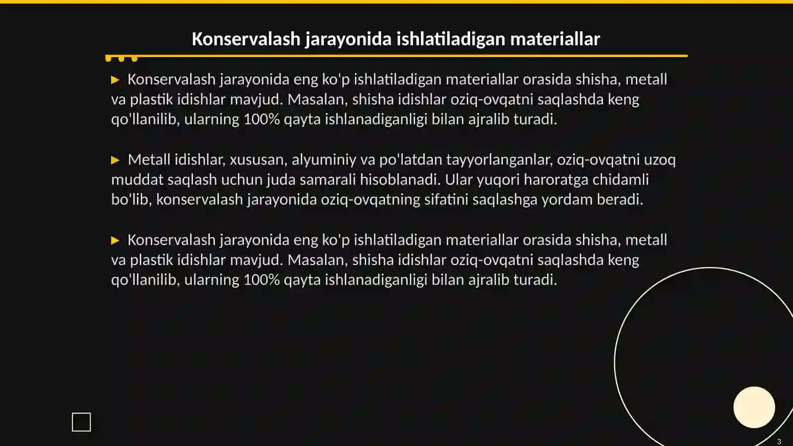 Konservalashda qoʻllaniladigan matriallar 3