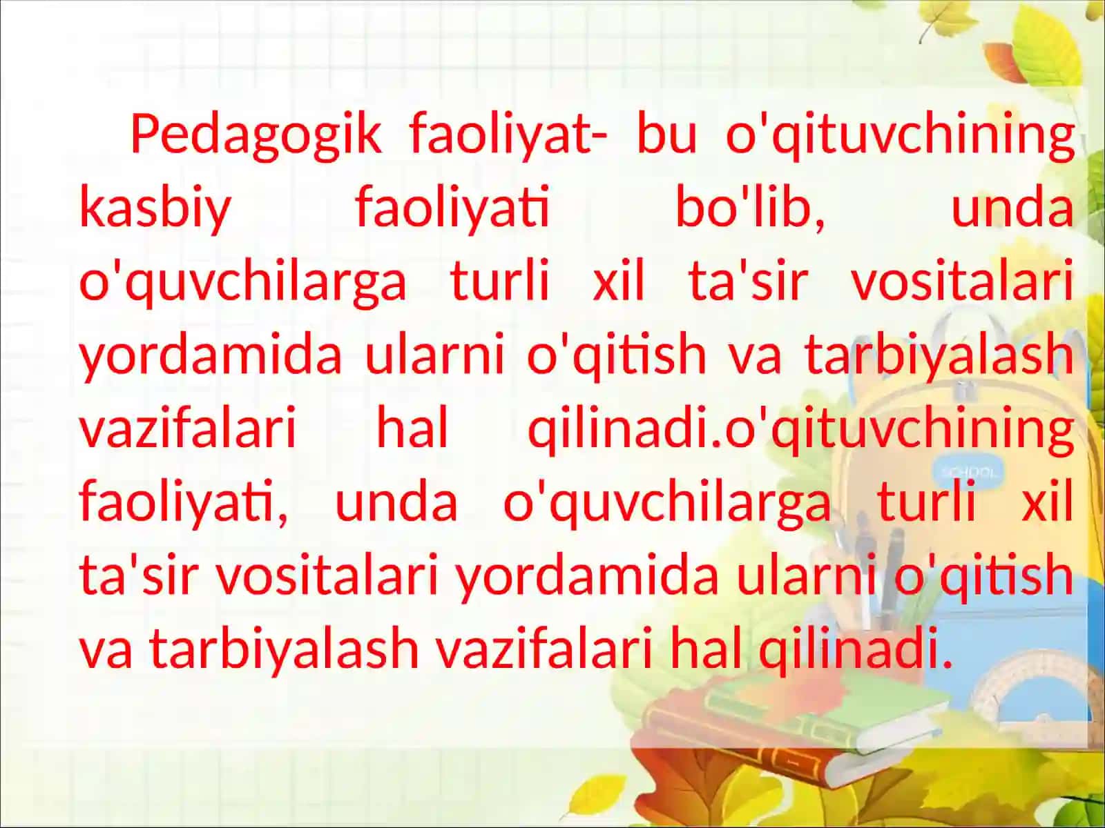 Pedagogik faoliyat turlari 3